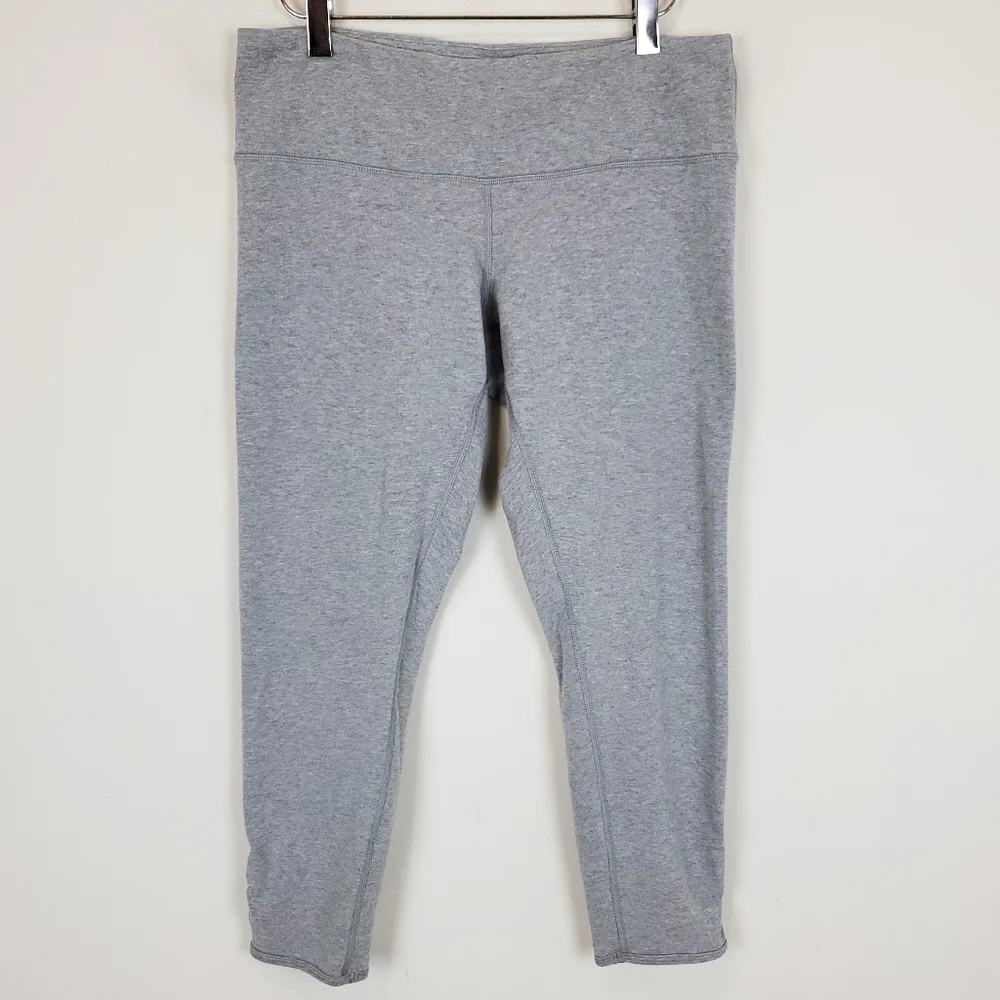 Lululemon Grey Ruched Back Cropped Leggings